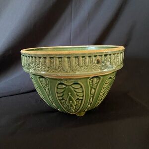Vintage McCoy “Yellow Ware” Hanging Planter